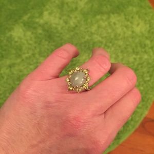 PERIDOT & JADEITE RING